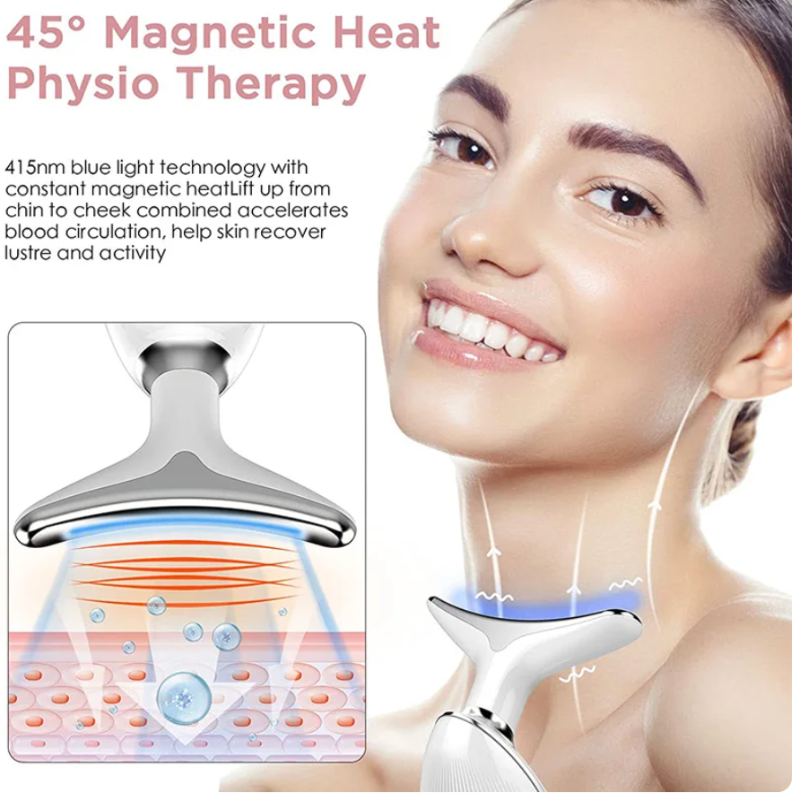 Neck and Facial Lifting and anti wrinkle face massager device